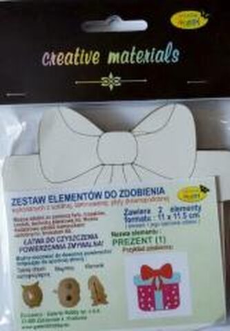 Zestaw elementów do zdobienia Prezent BN 11x11,5cm