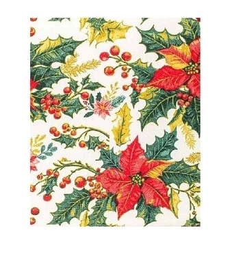 ubrus 140x120cm, VÁNOČNÍ HVĚZDA, bavlna