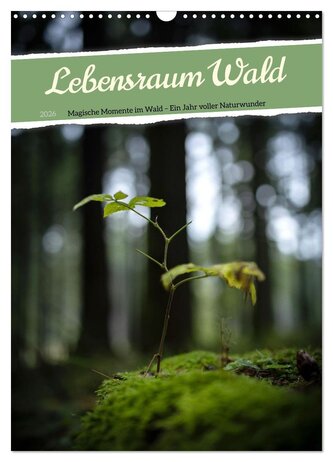 Lebensraum Wald (Wandkalender 2026 DIN A3 hoch), CALVENDO Monatskalender