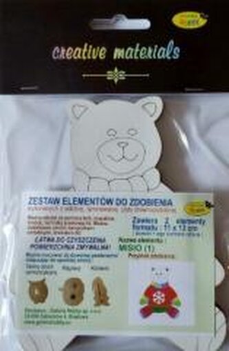 Zestaw elementów do zdobienia Misio BN 11x13cm