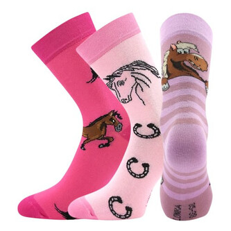 3PACK dětské ponožky Lonka vícebarevné (Horsik-mix II) 25/29