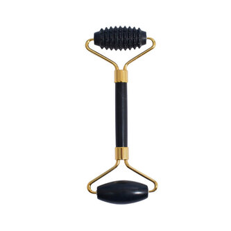 Akupresurní jadeitový černý bian masážní roller na obličej Venoc