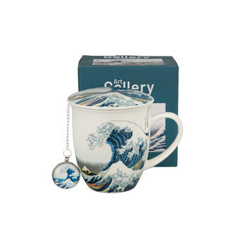 Kubek z zaparzaczem z zawieszką THE GREAT WAVE inspired by HOKUSAI