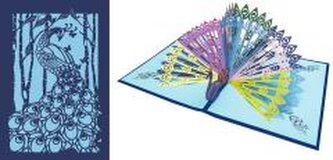 Karnet 12x18 cm + koperta POP-UP Paw