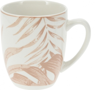 Porcelánový hrnek Leaf 350 ml béžový