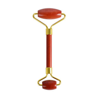 Masážní roller na obličej z červeného jadeitu Venoc