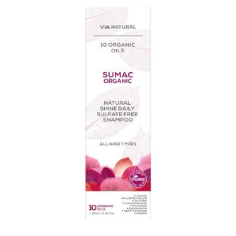 Šampon na vlasy bez lesku s bio sumachem Via natural 250ml