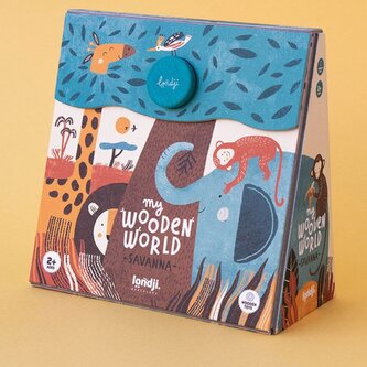 LONDJI Dřevěná skládačka Savana