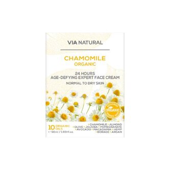 Pleťový krém proti stárnutí pleti s bio Heřmánkem Via natural 50ml