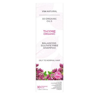 Obnovující šampon na vlasy s bio tymiánem Via natural 250ml
