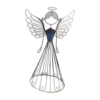 Kovový granátový anděl Auerola 28 cm