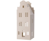 Hliníkový domeček na čajovou svíčku bílý C, 26 cm