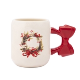 KUBEK Z UCHEM W KSZTAŁCIE KOKARDY NBC 420 ML DEK. WIANEK 3