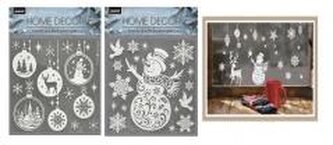 Naklejki świąteczne na szybę Boże Narodzenie MIX