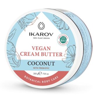 Veganské kokosové tělové máslo s prebiotiky Ikarov 200g