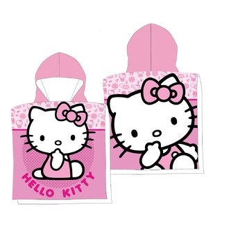 FAST DRY PONCHO 50X100 CM HELLO KITTY HK36-1172 MICROFIBER
