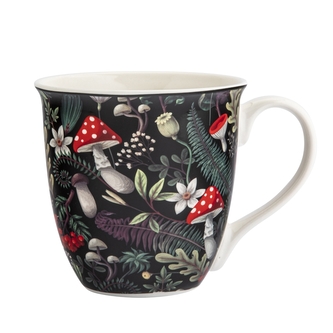 KUBEK BARYŁKA DUŻA NBC 630 ML DEK. MUCHOMORY CZARNY