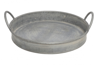 Kovový tác Alexi S – zinkový, 33 x 33 cm