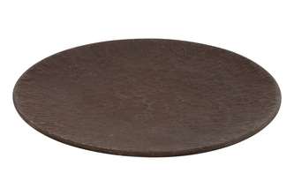 Kovový talíř Donte M rezavý, 42 cm