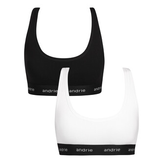 2PACK dámská podprsenka Andrie vícebarevná (PS 2893-black/white) XL