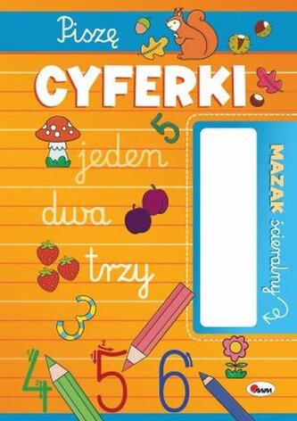 Piszę cyferki. Mazak ścieralny