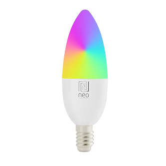 Smart žárovka LED E14 Immax NEO 4,8W RGB+CCT, stmívatelná, C37, zigbee