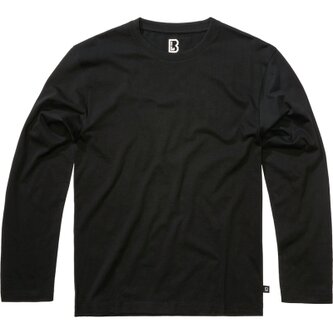 Pánské triko Premium Longsleeve Shirt, Brandit, černá, XL