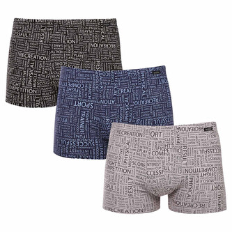 3PACK pánské boxerky Andrie vícebarevné (PS 5696) M