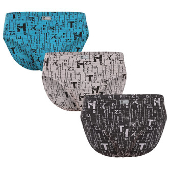 3PACK pánské slipy Andrie vícebarevné (PS 3591) XL