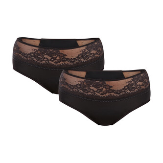2PACK Menstruační kalhotky Dorina Eco Moon Lace Midi (DOR052) 3XL