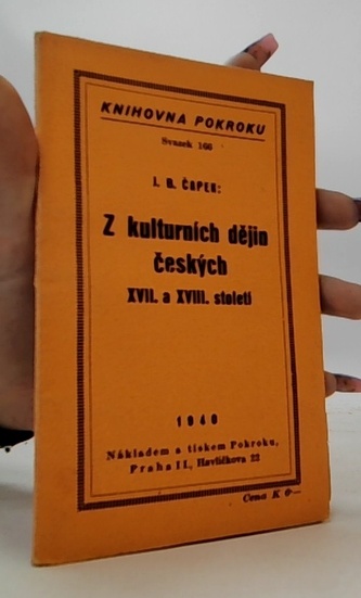 Z kulturních dějin českých XVII. a XVIII. století
