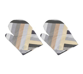 Kuchyňská chňapka - 2ks - Šedá,Béžová - 28x18 cm