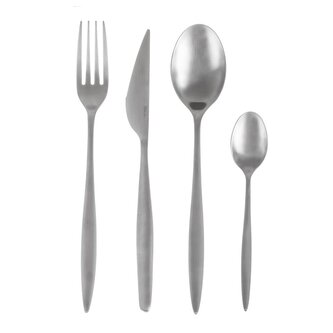 Příbory nerez Matt silver 24 ks