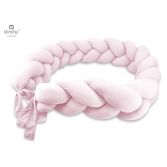 KIECZMERSKI Ochraniacz - warkocz MIMINU SOFT 220-240cm pudrowy róż