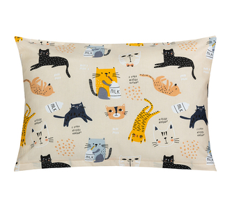 Polštářek VIOLA - Béžová,Černá,Šedá - 40x60 cm