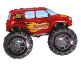 Balon foliowy 61cm Samochód Twister czerwony