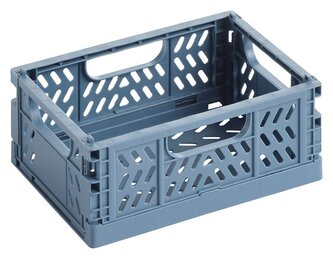 APLI úložný box - tříbarevný, šedomodrá základna