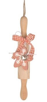 Dekorační váleček dřevěný 2,5 x 16 x 3,5 cm