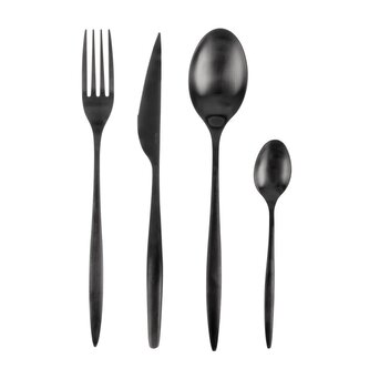 Příbory nerez Matt black 24 ks