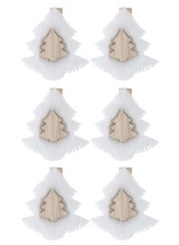 Stromky z filcu na kolíčku 4,5 x 4 x 0,5 cm, 6 ks v sáčku