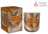 Svíčka ve skle MARBLE GOLDEN vonná 150g