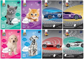 Zeszyt A5/16K linia kolorowa z aplikacją (20szt)