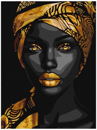 Malowanie po numerkach "Złota Wytworność" 30x40cm, Ideyka