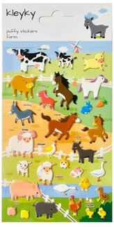 Naklejki wypukłe Farma, Kleyky