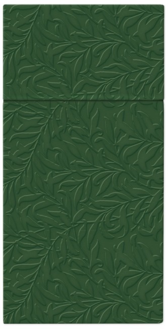 Kieszonki serwetki na sztućce 40x40cm Floral Dark Green op. 16szt, Paw