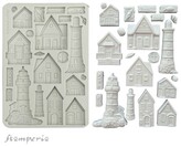 Foremka silikonowa A5 Silent Sea domki nadmorskie, Stamperia