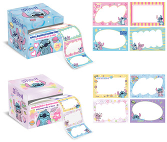 Naklejki w kartoniku op. 72szt. Stitch, Beniamin