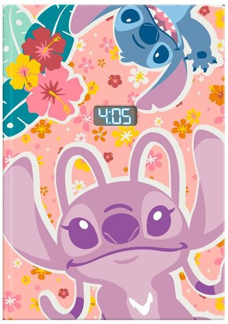 Notatnik z zegarkiem LCD (6x4) Stitch, Kids