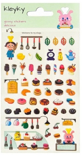 Naklejki wypukłe Smakołyki, Kleyky