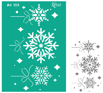 Szablon samoprzylepny wielokrotnego użytku, nr 103, A4, Rosa Talent